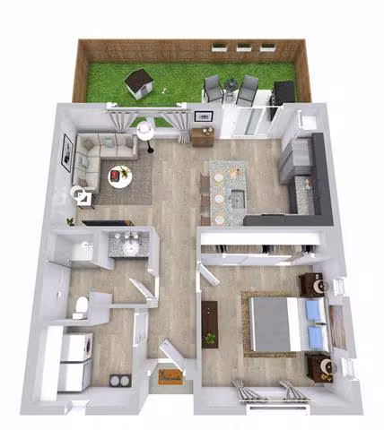 The Alcove 406 floor plan